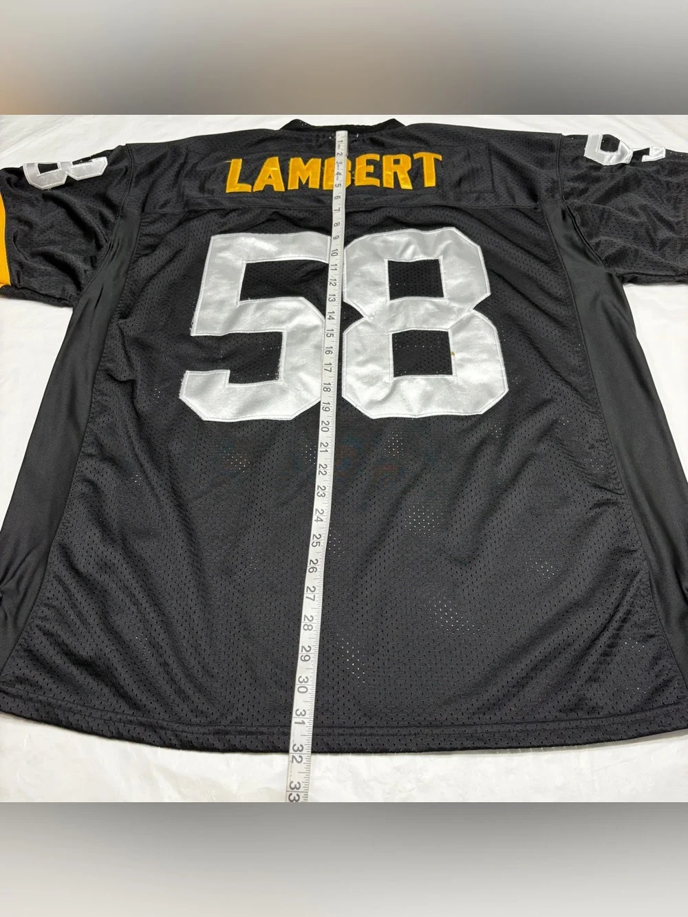 Mitchell Ness 1975 Pittsburgh Steelers Jack Lambert Throwback Jersey Mens 52 XXL - Picture 11 of 12